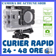 CAMERA DE ACTIUNE SPORT SD28, FULL HD 1080P, 12 MPX, ACCESORII DE FIXARE foto