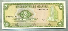 A 750 BANCNOTA-NICARAGUA -2 CORDOBAS -ANUL1972-SERIA39685424-starea care se vede