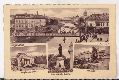 bnk cp Oradea - Vedere - uzata interbelica foto
