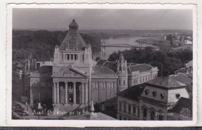 bnk cp Arad - Priveliste de la Mures - circulata 1940 foto