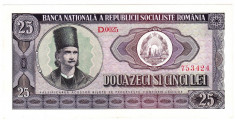 3.Bancnota 25 lei 1966,a.UNC foto