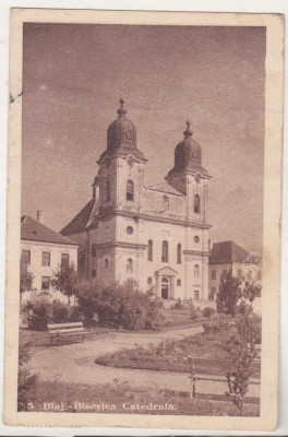 bnk cp Blaj - Biserica Catedrala - circulata 1945 foto