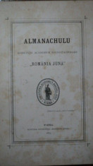 Almanahul Romania Juna, Tom I si II, Viena 1883 foto