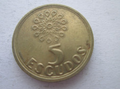 Portugalia 5 escudos 1995 foto