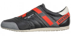 Diesel Sneakers CB 294 culoare negru/rosu din piele m.40 si 41 foto