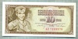 A 778 BANCNOTA-YUGOSLAVIA -10 DINARA-ANUL1968-SERIA7299576-starea care se vede