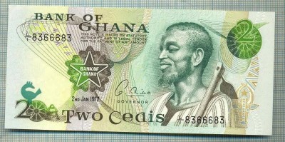 A 783 BANCNOTA- GHANA - 2 CEDIS -ANUL1977-SERIA8366683 -starea care se vede foto