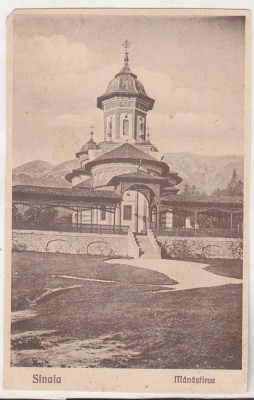 bnk cp Sinaia - Manastirea - necirculata interbelica foto