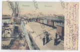1279 - CONSTANTA, harbor - old postcard - used - 1905