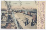 1279 - CONSTANTA, harbor - old postcard - used - 1905, Circulata, Printata