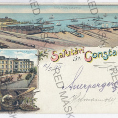 1262 - CONSTANTA, Litho, Romania - old postcard - used - 1899