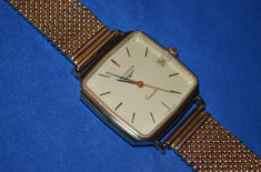 CEAS AUR masiv 18K - LONGINES - Quartz - Cal L970.2 -55g. -180lei/gr. -Impecabil foto