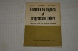 Elemente de algebra si programare liniara anul III liceu - Ion D. Ion, Zidaroiu