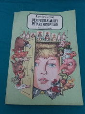 PERIPE?IILE ALISEI IN ?ARA MINUNILOR/ LEWIS CARROLL/ ILUSTRA?II VASILE OLAC/1987 foto