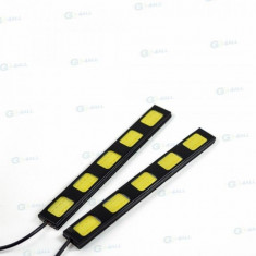 2 Buc Lampa auto pentru ceata 12V si 5 Led-uri COB 12W REZISTENTA LA APA foto