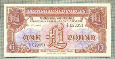 A 757 BANCNOTA-BRITISH ARMED FORCES- 1 POUND-ANUL ND-SERIA-starea care se vede foto