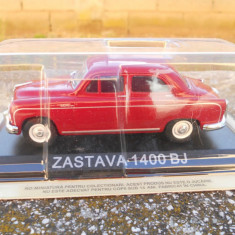 Macheta Zastava 1400 BJ (Fiat 1400) Masini de Legenda - Croatia scara 1:43