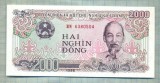 A 767 BANCNOTA-VIETNAM - 2000 DONG-ANUL1988-SERIA6380504-starea care se vede