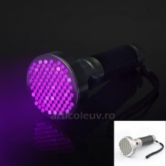 Lanterna UV Monstru 100 LED-uri 380 nm foto