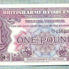 A 758 BANCNOTA-BRITISH ARMED FORCES- 1 POUND-ANUL ND-SERIA-starea care se vede