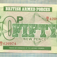 A 754 BANCNOTA-BRITISH ARMED FORCES- 50 PENCE-ANUL(1972)-SER-starea care se vede
