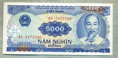 A 769 BANCNOTA-VIETNAM - 5000 DONG-ANUL1991-SERIA3472080-starea care se vede foto