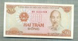 A 765 BANCNOTA-VIETNAM - 200 DONG-ANUL1987-SERIA6161428-starea care se vede