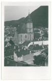 923 - BRASOV, Black Church, Romania - old postcard, real PHOTO - unused, Necirculata, Printata