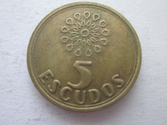 Portugalia 5 escudos 1997 foto
