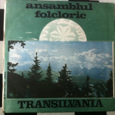 Ansamblul folcloric Transilvania disc vinyl lp muzica populara ST EPE 03727