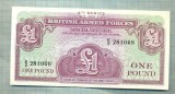 A 756 BANCNOTA-BRITISH ARMED FORCES- 1 POUND-ANUL ND-SERIA-starea care se vede