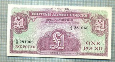 A 756 BANCNOTA-BRITISH ARMED FORCES- 1 POUND-ANUL ND-SERIA-starea care se vede foto