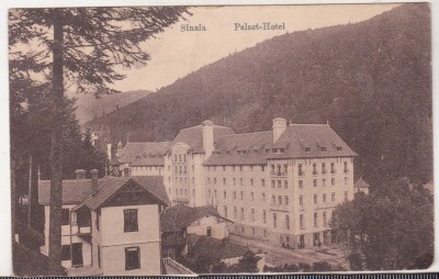 bnk cp Sinaia - Palast-Hotel - uzata 1923 foto