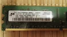 Ram PC Micron 2Gb DDR2 PC2-6400U MT16HTF25664AY-800E1 foto