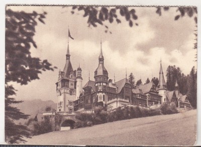 bnk cp Sinaia - Castelul peles - necirculata interbelica foto