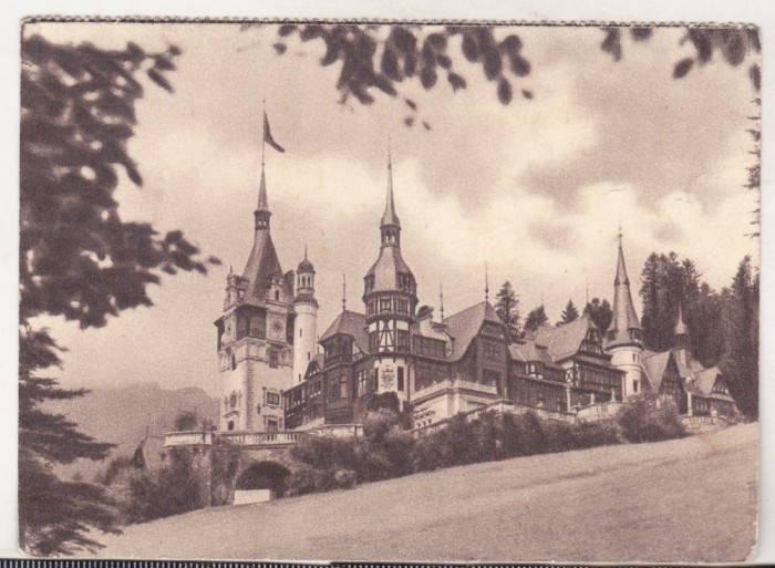 bnk cp Sinaia - Castelul peles - necirculata interbelica