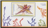 Germania, dragoni, desene, timbre pentru copii, bloc, 1994