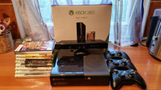 Xbox 360 + Kinect + 9 jocuri foto