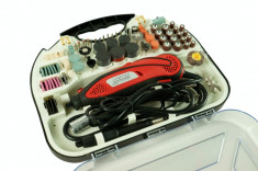 044104-Polizor electric drept 135 W + 208 accesorii Raider Power Tools foto