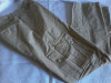 Pantaloni bej Vintage Fatigues, Bumbac, Lungi