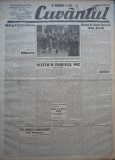 Cuvantul , ziar legionar , 5 Iunie , 1933 , articole Perpessicius , Racoveanu