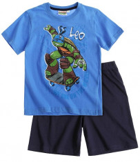 Pijama de vara Ninja Turtles albastru/denim foto