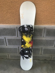 Vand placa snowboard BURTON PROGRESSION 147cm+legaturi SALOMON foto