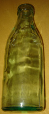 Sticla de 1 Litru Lapte din Perioada Comunista model 2 &amp;quot;A SE CLATI DUPA GOLIRE&amp;quot; foto