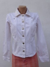 Geaca alba blugi Bill Blass foto