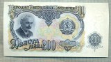 A 803 BANCNOTA-BULGARIA- 200 LEVA -ANUL1951-SERIA148837-starea care se vede, Europa