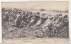 Bnk cp Franta - tematica militara WW I - infanterie franceza 1914, Circulata, Printata