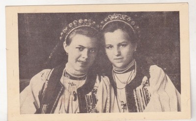 bnk cp Fete din comuna Palos , jud Tarnava-Mare - necirculata interbelica foto