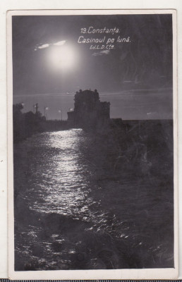 bnk cp Constanta - Casinoul pe luna - circulata 1937 foto