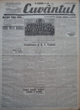 Cuvantul , ziar legionar , 7 Iunie 1933 , articole Mihail Sebastian , Racoveanu
